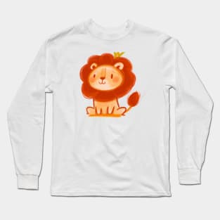 Cute Lion Drawing Long Sleeve T-Shirt
